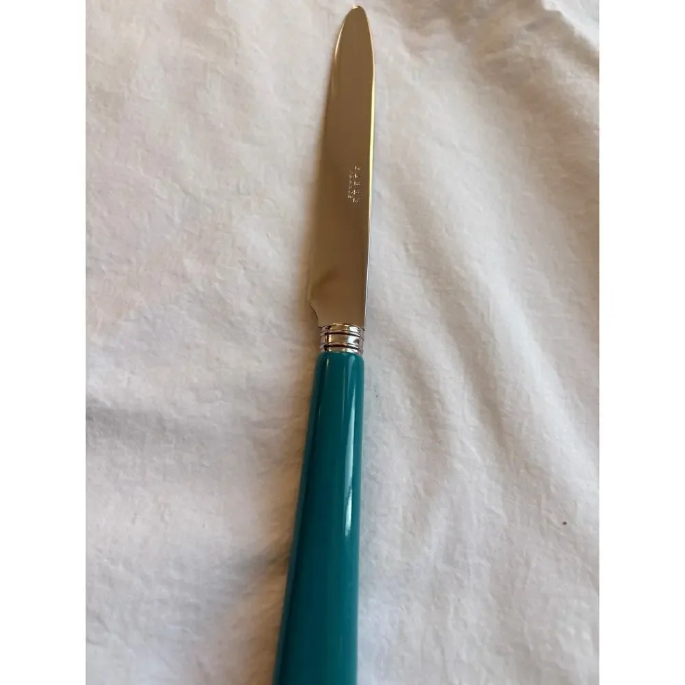 NEW Sabre Paris Pop Unis Turquoise Dinner Knife Stainless Steel